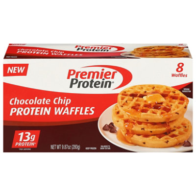 Premier Protein Protein Frozen Chocolate Chip Waffle 8 Ct, 9.87 Oz - 9.87 OZ - Image 3