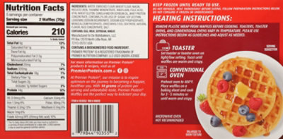 Premier Protein Frozen Protein Waffle, 10 Count - 12.3 OZ - Image 5