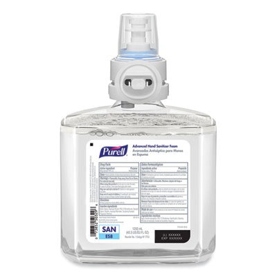 PURELL Advanced Hand Sanitizer Foam, For ES8 Dispensers, 1,200 mL, Clean Scent, 2/Carton - Image 2
