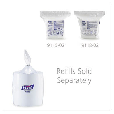 PURELL Hand Sanitizer Wipes Wall Mount Dispenser, 1,200/1,500 Wipe Capacity, 13.3 X 11 X 10.88, White - Image 2