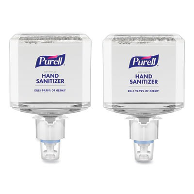 PURELL Advanced Hand Sanitizer Foam, For ES4 Dispensers, 1,200 mL Refill, Refreshing Scent, 2/Carton - Image 1