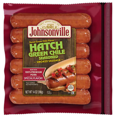 Johnsonville Cooked Hatch Green Chile Smoked Sausage 14oz - 14 OZ - Image 1