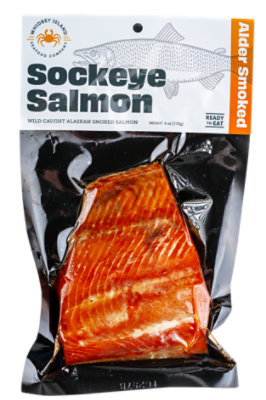 Whidbey Island Hot Smoked Sockeye Salmon 6 Oz - 6 OZ - Image 1