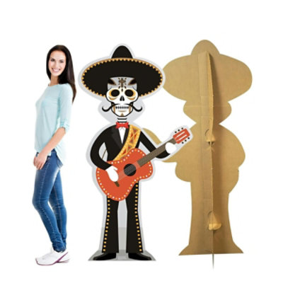 Advanced Graphics - 68 x 36 in. Day of The Dead Guitar Player Cardboard Standup - Image 1