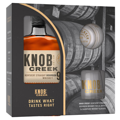 Knob Creek Bourbon With Glassware 750 Ml - 750 ML - Image 1