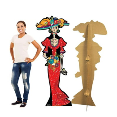 Advanced Graphics - 67 x 27 in. Day of The Dead Woman Cardboard Standup - Image 1