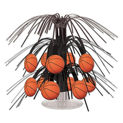 Beistle -  Basketball Mini Cascade Centerpiece- Pack Of 12 - Image 1