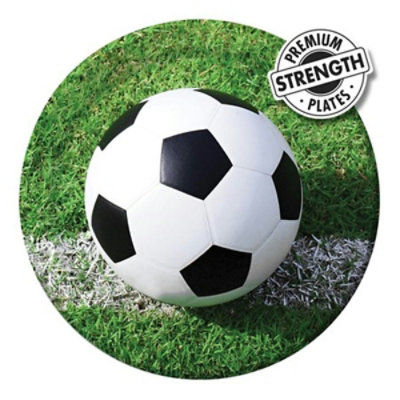 Creative Converting - 9 In. Sports Fanatic Soccer Dinner Plates - Case of 96 - Image 1