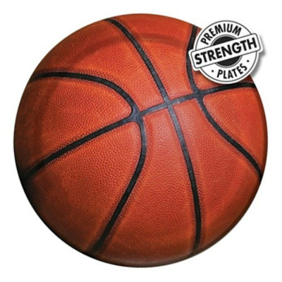 Creative Converting - 7 In. Sports Fanatic Basketball Luncheon Plates - Case of 96 - Image 1