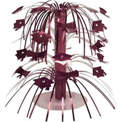 Hoffmaster Group - Group 12 by 1 Count Graduation Mini Cascade Centerpiece Burgundy - Case of 12 - Image 1