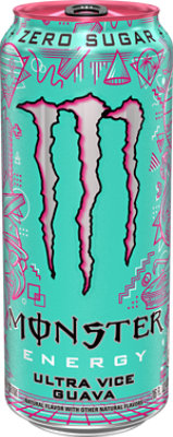 Monster Energy Ultra Vice Guava - 16 Oz - Image 1