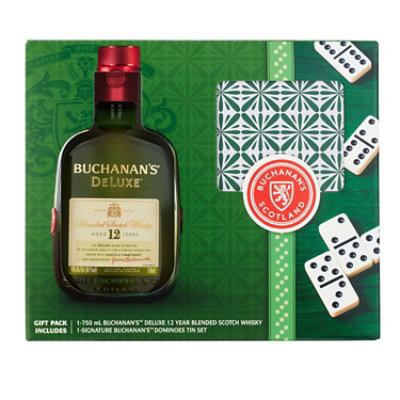 Buchanans Deluxe W/domino Set - 750 ML - Image 1