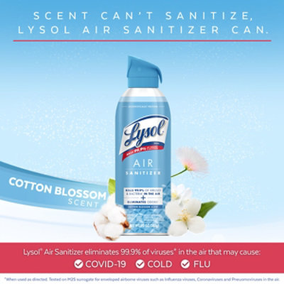 Lysol Air Sanitizer Spray Cotton Blossom 10 Oz - 10 OZ - Image 4