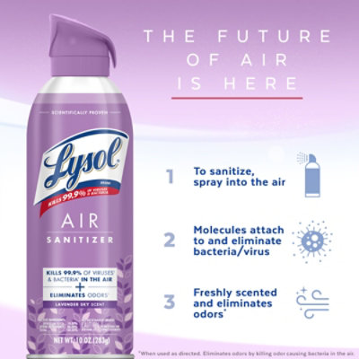 Lysol Air Sanitizer Spray Lavendar Sky - 10 Oz. - 10 OZ - Image 6