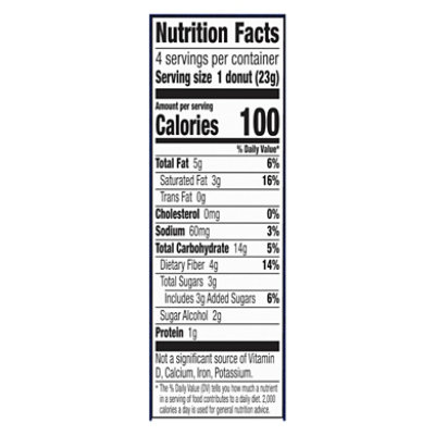Fiber One Strawberries & Creme Donuts 4 Count - .82 Oz - Image 4