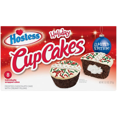 Hostess Holiday Chocolate Cupcakes 8 Count - 12.7 OZ - Image 1