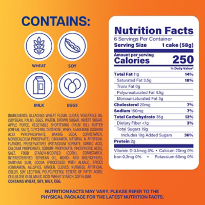 Entenmann's Baker's Delights Mini Apple Crumb Cakes - 6 - 12.25 OZ - Image 2