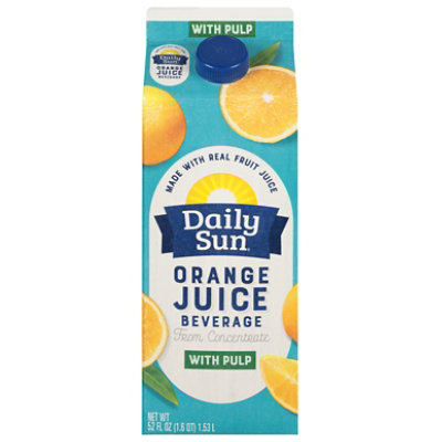 Daily Sun Orange Juice Beverage With Pulp 52 Fz - 52 FZ - Image 2