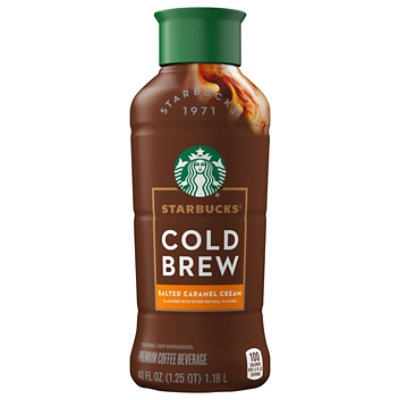 Starbucks Cold Brew Salted Caramel Cream Premium Coffee Beverage  40 Fl Oz - 40 FZ - Image 2