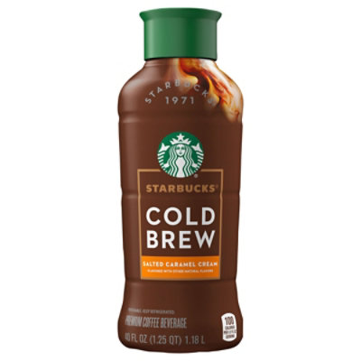 Starbucks Cold Brew Salted Caramel Cream Premium Coffee Beverage  40 Fl Oz - 40 FZ - Image 1