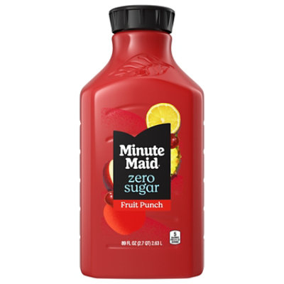 Minute Maid Zero Sugar Fruit Punch Chilled Bottle 89 Fz - 89 FZ - Image 3