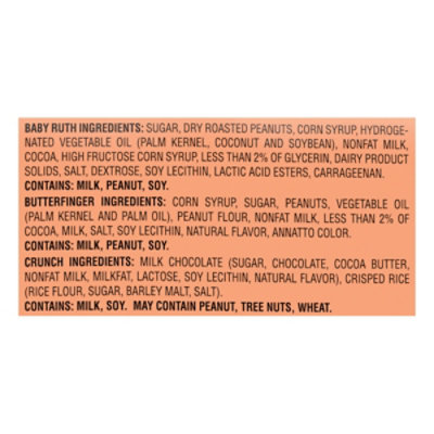 Butterfinger CRUNCH & Baby Ruth Fun Size Assorted Halloween Candy Bars 50 Count - 29.7 Oz - Image 4