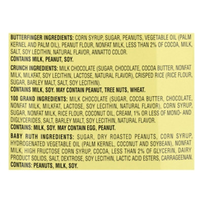 Butterfinger CRUNCH Baby Ruth 100 Grand Assorted Halloween Candy 120 Count - 47.8 Oz - Image 4