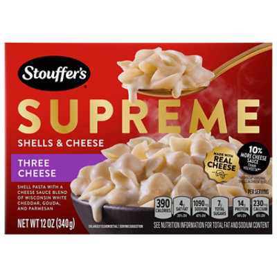 Stouffers Supreme Shells & Three Cheese Sauce 12oz - 12 OZ - Image 3