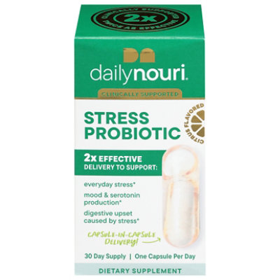 Nouri Stress Support Probiotic Capsules - 30 CT - Image 1