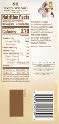 Lindt LINDOR White Chocolate Candy Truffle Bar - 3.5 Oz - Image 6