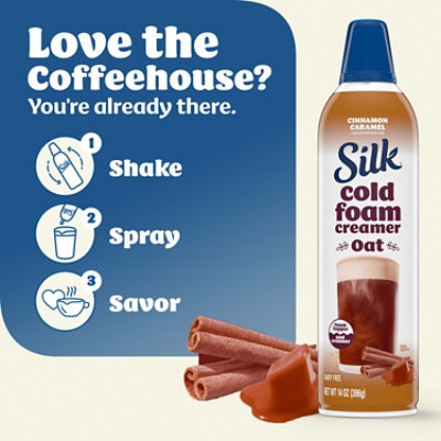 Silk Cold Foam Creamer Cinnamon Caramel 14 Oz - 14 OZ - Image 3