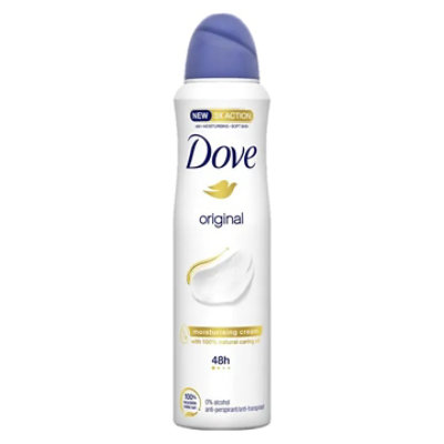 Dove Deod Spray Original 150 mL - Case - 12 Units - Image 1