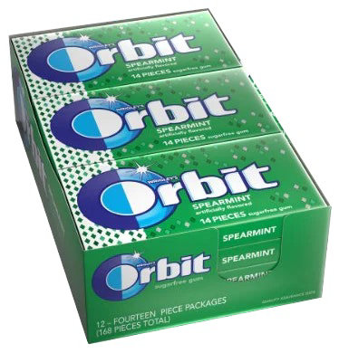 Orbit Gum Spearmint 14 pc - Case - 12 Units - Image 1