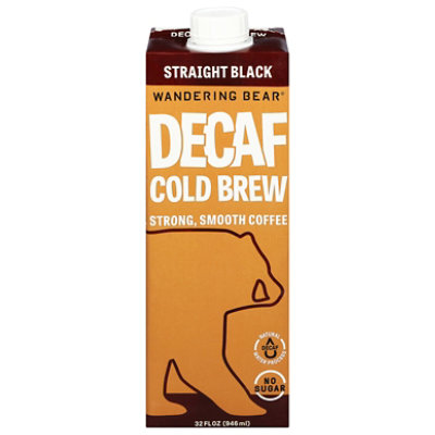 Wandering Bear Decaf Cold Brew Black Coffee - 32 FZ - Image 2