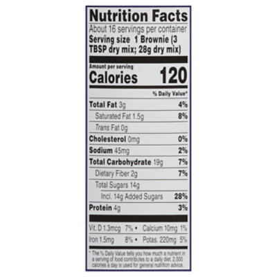 Pb2 Brownie Mix Chocolate Chip - 16 OZ - Image 3