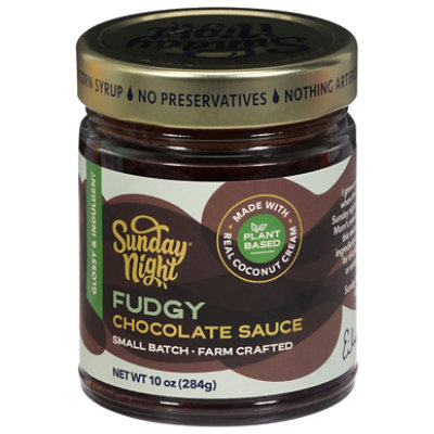 Sunday Night Chocolate Sauce Vegan 10oz - 10 OZ - Image 1