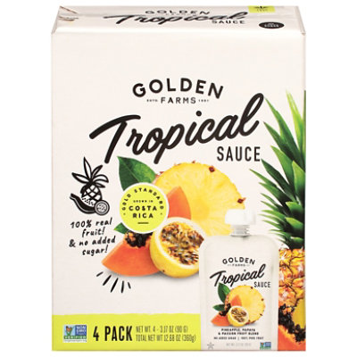 Golden Farms Fruit Sauce Tropical 4pk - 4-3.17 OZ - Image 2