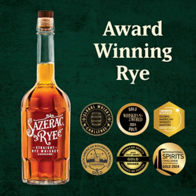 Sazerac 6 Year Old Rye Whiskey 750 Ml - 750 ML - Image 2