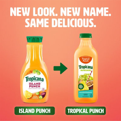 Tropicana Refreshers Tropical Punch Juice Drink with Real Fruit Juice - 46 Fl. Oz. - Image 2