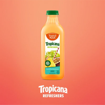 Tropicana Refreshers Tropical Punch Juice Drink with Real Fruit Juice - 46 Fl. Oz. - Image 6