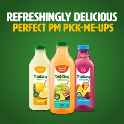 Tropicana Refreshers Tropical Punch Juice Drink with Real Fruit Juice - 46 Fl. Oz. - Image 7