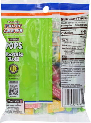 Tootsie Fruit Chews Sour Peg Bag - 7 OZ - Image 5