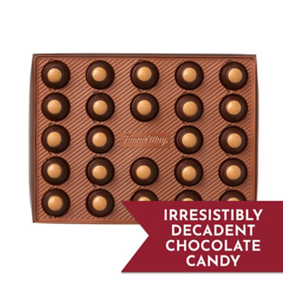 Fannie May Milk Chocolate Candy Peanut Butter Truffles Gift Box - 11 Oz - Image 2