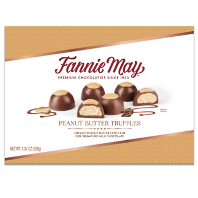 Fannie May Peanut Butter Truffles Box - 7.3 Oz - Image 1