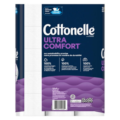 Cottonelle Ultra Comfort Mega Toilet Paper Rolls 244 Sheets Per Roll - 30 Count - Image 8