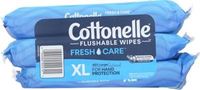 Cottonelle Xl Flushable Wet Wipes 3 Flip-top Packs 45 Wipes Per Pack - 135 CT - Image 5