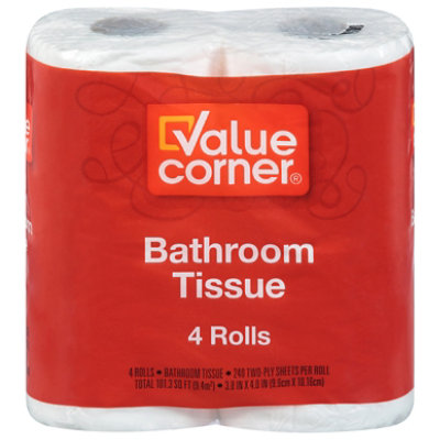 Value Corner Bath Tissue 4 Roll - 4 RL