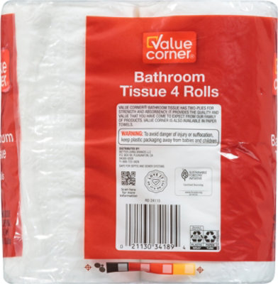 Value Corner Bath Tissue 4 Roll - 4 RL - Image 4