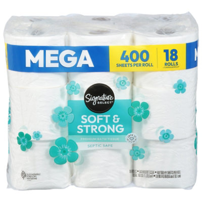 Signature Select Bath Tissue Soft & Strong Mega 18 Roll - 18 RL - Image 2