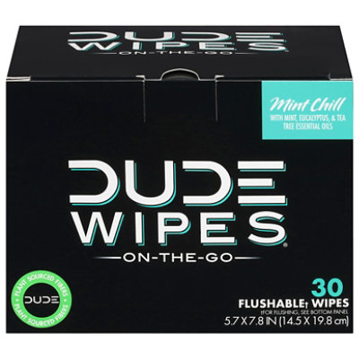 Dude Wipes 30ct Individual Wipes Mint - 30 CT - Image 3